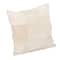 Hello Honey® Cream & Natural Cotton Patchwork Pillow